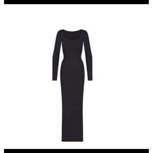 Skims Body Long Slip Dress long sleeve